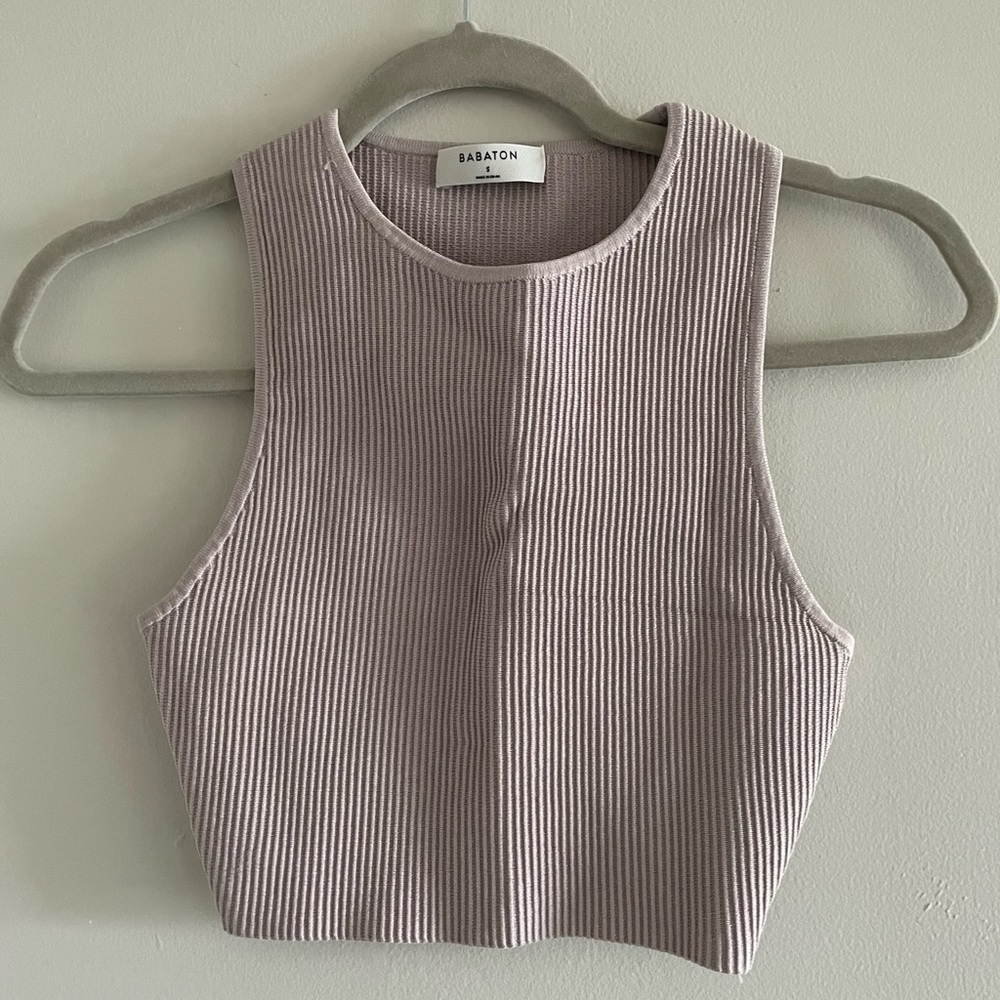 Babaton High Neck Cropped Tank